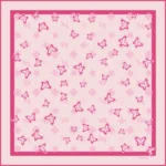 The M monogram butterfly scarf pastel pink