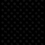 The M monogram cashmere scarf black