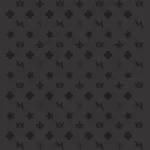 The M monogram wool scarf grey and black