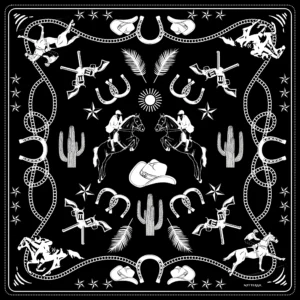 Cavalier d’orleans scarf black – Mitteran