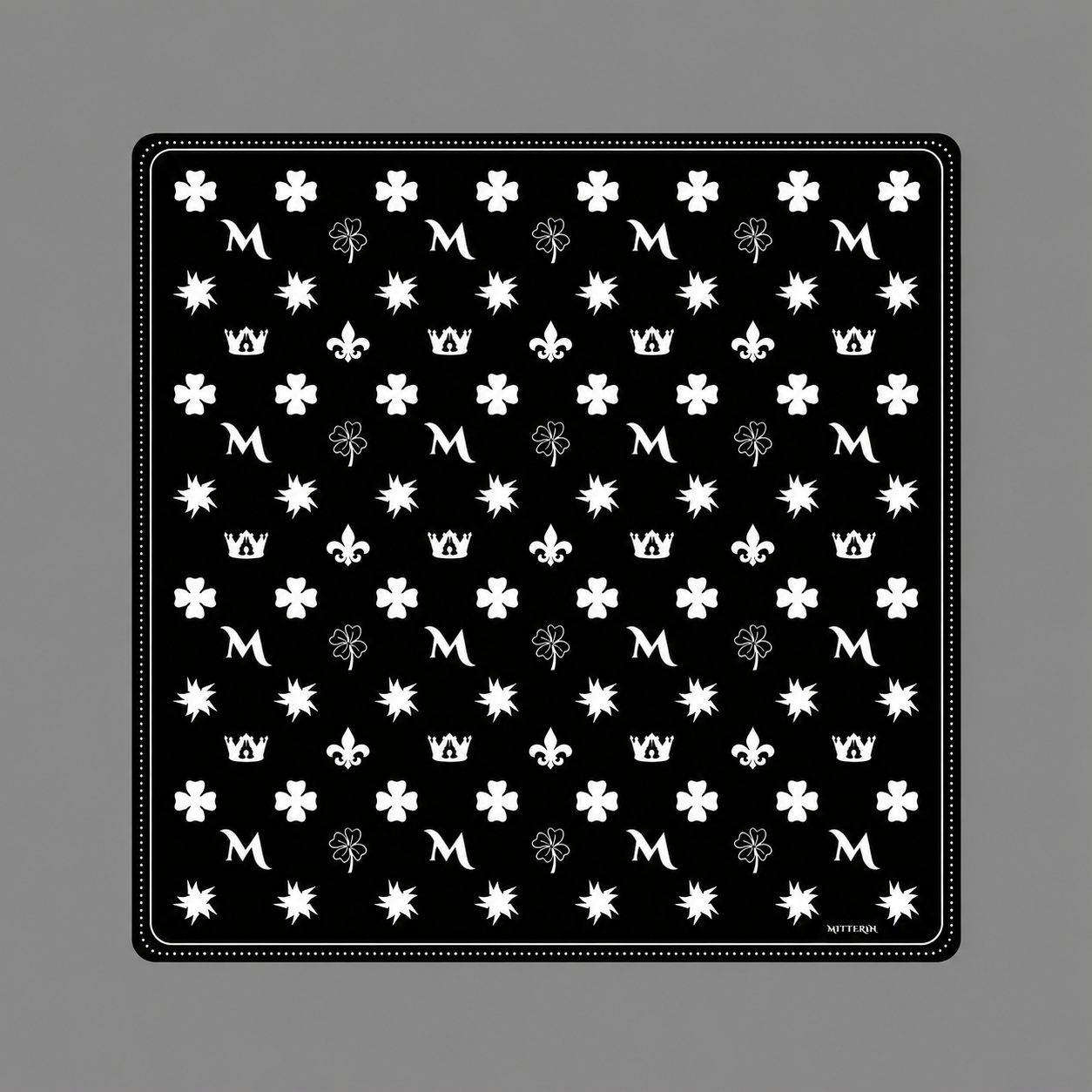 The M monogram scarf black and white (Limited edition)